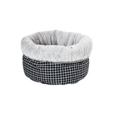 Japanese plaid three-purpose comfortable round nest 45x32cm