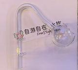 Glass into and out of water (poppy/horn/hot wheel/degreasing film into the water)