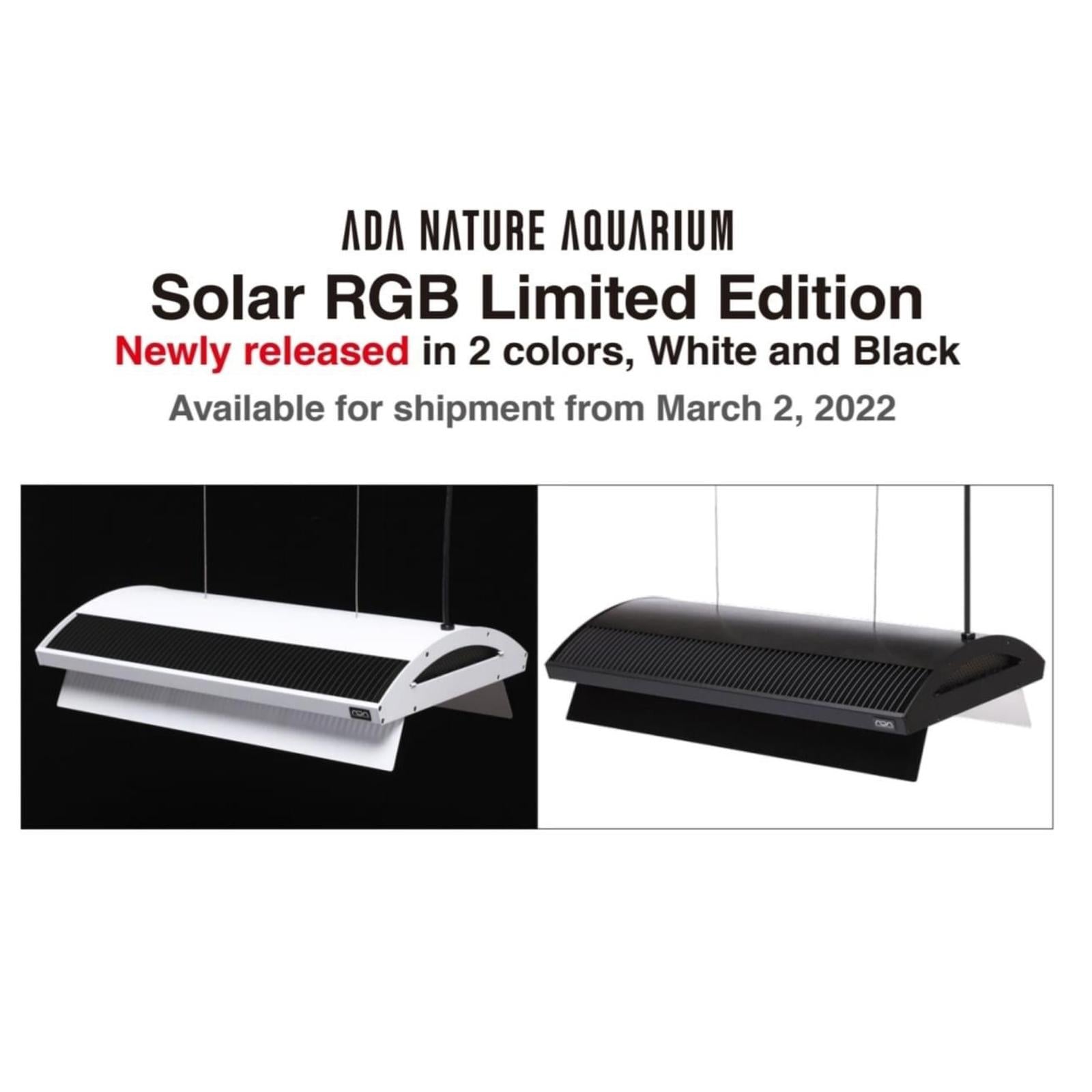 Limited Edition ~ADA Solar RGB Solar RGB Lights with Shade (Black/White)