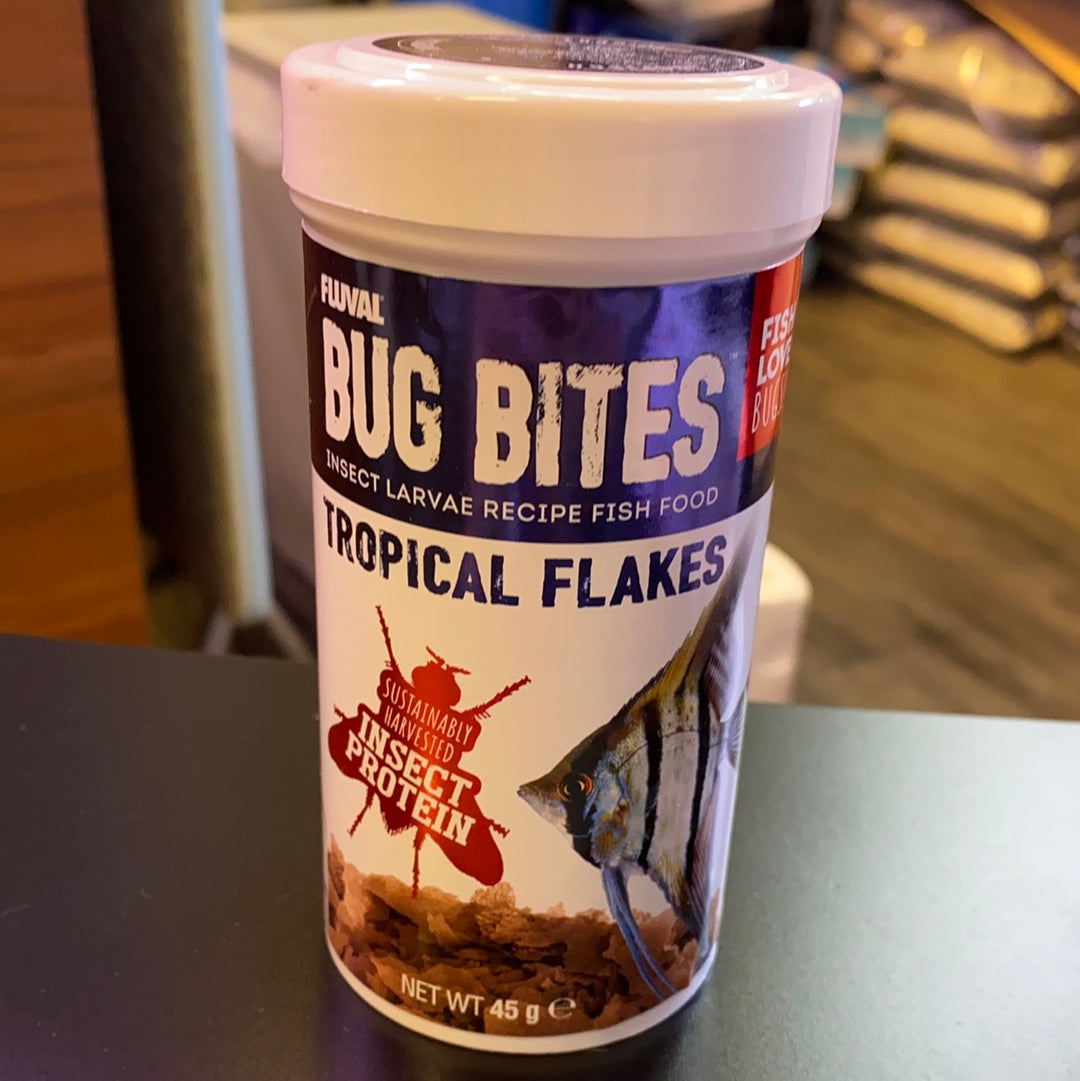 BUG BITES TROPICAL FLAKES Insect Food (Tropical Fish Fillet) 45g